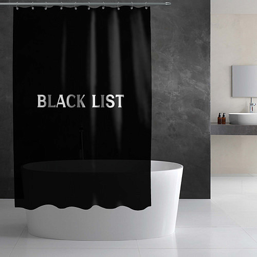 Шторка для ванной Черный список / 3D-принт – фото 2