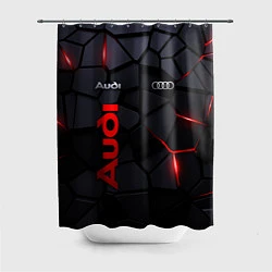 Шторка для душа Audi - плиты с эффектом свечения, цвет: 3D-принт