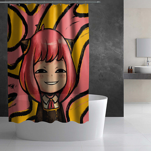 Шторка для ванной Аня Форджер лицо / 3D-принт – фото 2