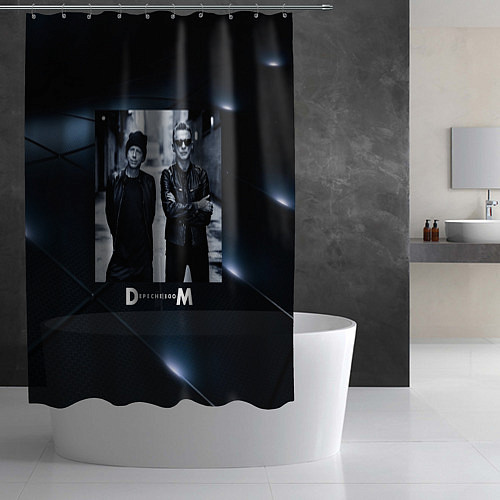 Шторка для ванной Depeche Mode - Мартин и Дэйв / 3D-принт – фото 2