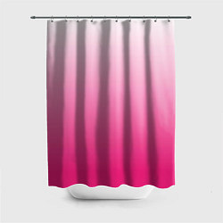 Шторка для душа Бело-розовый градиент, цвет: 3D-принт