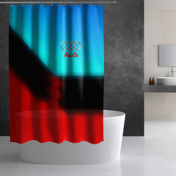 Шторка для душа AUDI sport brend color, цвет: 3D-принт — фото 2