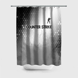 Шторка для ванной Counter Strike glitch на светлом фоне посередине