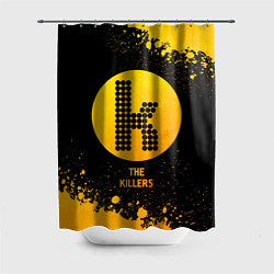 Шторка для душа The Killers - gold gradient, цвет: 3D-принт