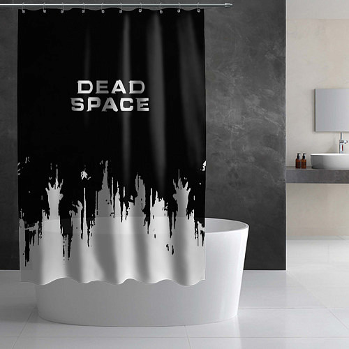 Шторка для ванной Dead Space монстры космоса / 3D-принт – фото 2