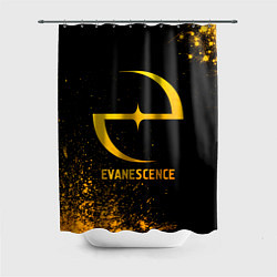 Шторка для душа Evanescence - gold gradient, цвет: 3D-принт