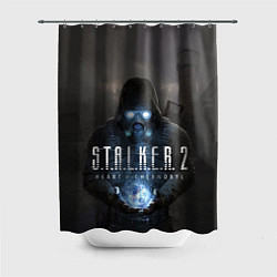 Шторка для душа STALKER 2 одиночка с артефактом, цвет: 3D-принт