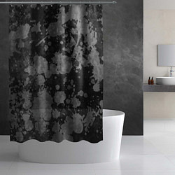 Шторка для душа Абстракция - светлое на темном, цвет: 3D-принт — фото 2