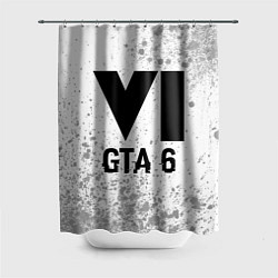 Шторка для ванной GTA 6 glitch на светлом фоне