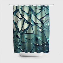 Шторка для душа Битое стекло текстура, цвет: 3D-принт