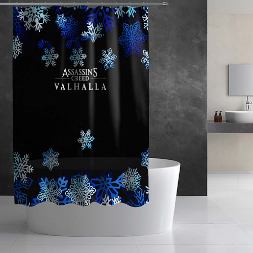 Шторка для ванной Assasins creed winter is coming / 3D-принт – фото 2