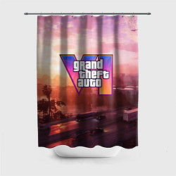 Шторка для душа GTA 6 Vice, цвет: 3D-принт
