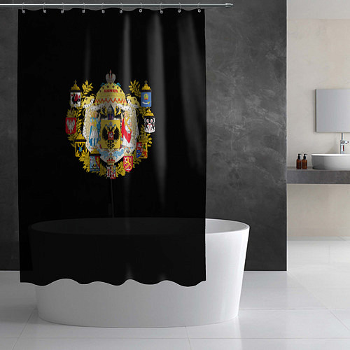 Шторка для ванной Россия герб славянский / 3D-принт – фото 2