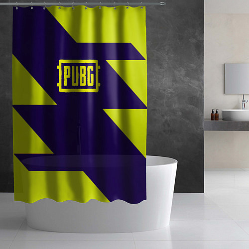 Шторка для ванной PUBG geomatry cybersport / 3D-принт – фото 2