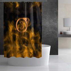 Шторка для душа Half life orange flame valve, цвет: 3D-принт — фото 2