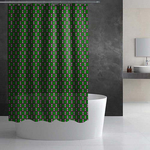 Шторка для ванной Драконий шестигранник / 3D-принт – фото 2