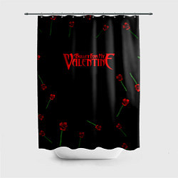 Шторка для душа Bullet for my valentine rose album, цвет: 3D-принт