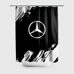 Шторка для душа Mercedes benz краски спорт, цвет: 3D-принт