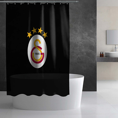 Шторка для ванной Galatasaray logo fc / 3D-принт – фото 2