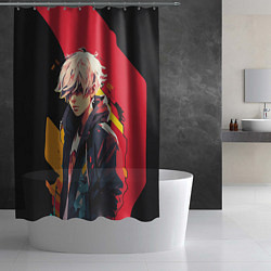 Шторка для душа Стильный парниша, цвет: 3D-принт — фото 2