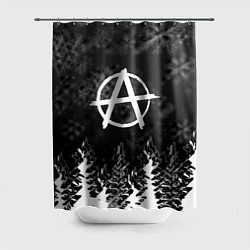 Шторка для душа Anarchy winter gray, цвет: 3D-принт