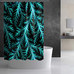 Шторка для душа Разряды электричества Tie Dye, цвет: 3D-принт — фото 2