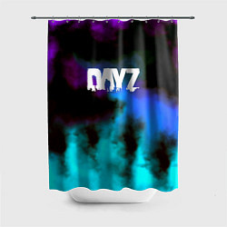 Шторка для душа Dayz неоновый космос, цвет: 3D-принт