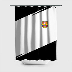 Шторка для душа Barcelona краски чёрные спорт, цвет: 3D-принт