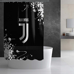 Шторка для душа Juventus краски белые, цвет: 3D-принт — фото 2
