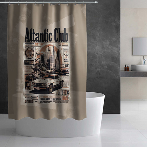 Шторка для ванной Attantic club / 3D-принт – фото 2