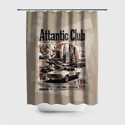 Шторка для душа Attantic club, цвет: 3D-принт