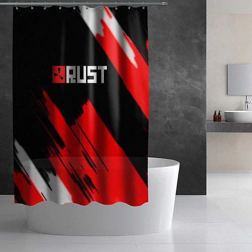 Шторка для ванной RUST краски game / 3D-принт – фото 2