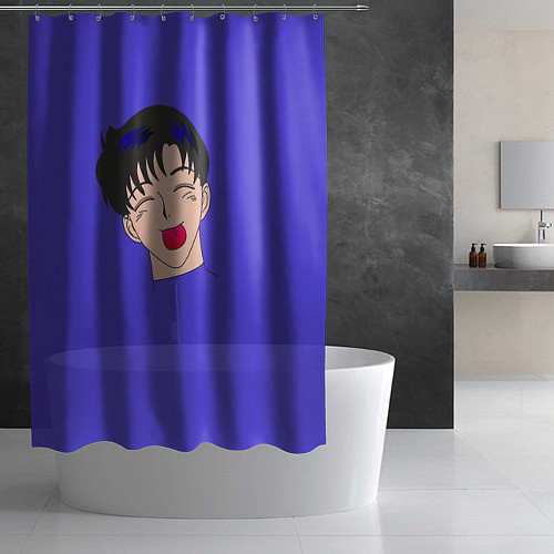 Шторка для ванной Моморе - Такседо Маск парные / 3D-принт – фото 2