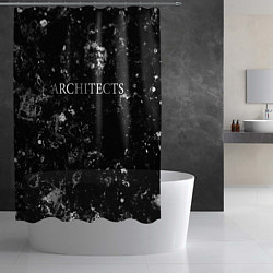 Шторка для душа Architects black ice, цвет: 3D-принт — фото 2