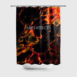 Шторка для душа Architects red lava, цвет: 3D-принт