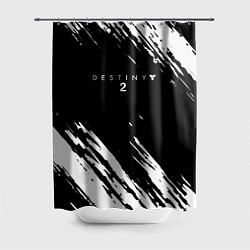 Шторка для душа Destiny краски чёрно белые, цвет: 3D-принт