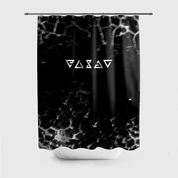 Шторка для душа Ведьмак текстура броня, цвет: 3D-принт