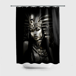Шторка для душа Клеопатра египетская царица, цвет: 3D-принт