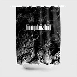 Шторка для душа Limp Bizkit black graphite, цвет: 3D-принт