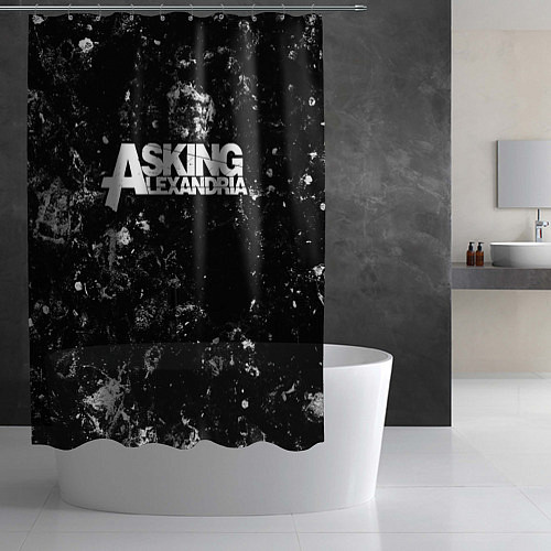 Шторка для ванной Asking Alexandria black ice / 3D-принт – фото 2