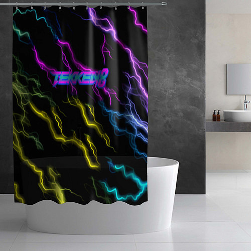 Шторка для ванной Tekken 8 steel storm / 3D-принт – фото 2