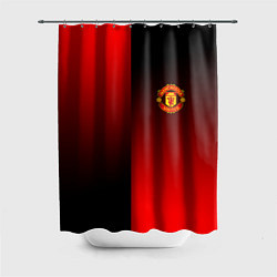 Шторка для душа Манчестер Юнайтед градиент спорт, цвет: 3D-принт