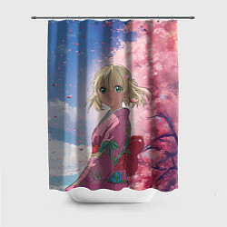 Шторка для душа Сиэми Морияма - Синий экзорцист, цвет: 3D-принт