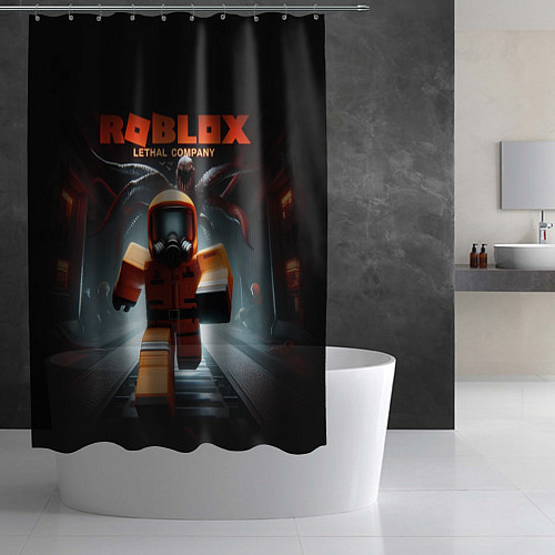 Шторка для ванной Lethal Company x Roblox / 3D-принт – фото 2