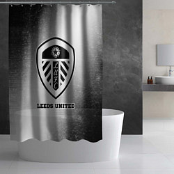 Шторка для душа Leeds United sport на светлом фоне, цвет: 3D-принт — фото 2