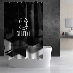 Шторка для душа Nirvana текстура рок, цвет: 3D-принт — фото 2