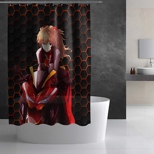 Шторка для ванной Аска из Евангелиона / 3D-принт – фото 2