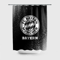 Шторка для душа Bayern sport на темном фоне, цвет: 3D-принт