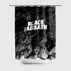 Шторка для душа Black Sabbath black graphite, цвет: 3D-принт