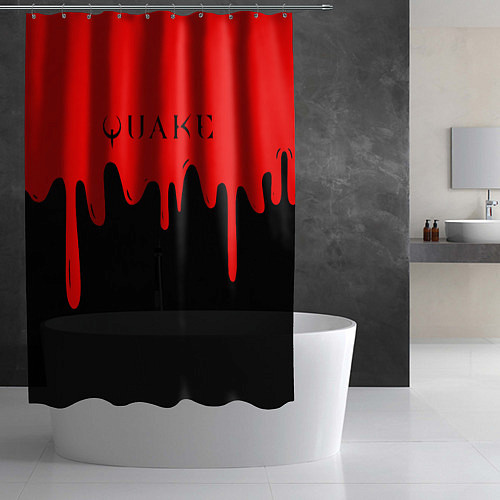 Шторка для ванной Quake краски текстура шутер / 3D-принт – фото 2